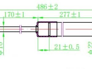 AMORTIZER HAUBE (486L-560N) - HYUNDAI iX35/TUCSON 2010-2015 (LM/EL/ELH)