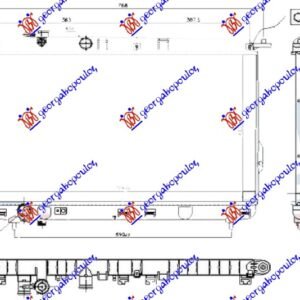 HLADNJAK MOTORA 2.0i/2.4i/2.5i/2.7i BENZIN (400x724) - HYUNDAI SONATA 2001-2005 (EF)