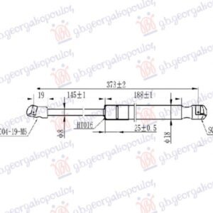 AMORTIZER HAUBE (373L-320N) - HYUNDAI SONATA 2017-2019 (LF)