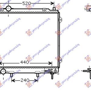 HLADNJAK MOTORA 2.9 CRDi (AUTO) (51x57x26) - HYUNDAI TERRACAN 2004-2008 (HP)