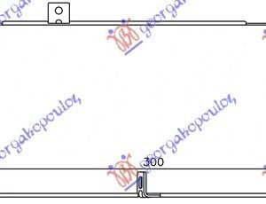 HLADNJAK INTERKULERA 1.4-1.6 CRDi DIZEL (300x160x90) - HYUNDAI i30 5D 2012-2014 (GD)