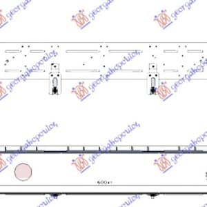 HLADNJAK INTERKULERA 1.0 T-GDI BENZIN - 1.6 CRDi DIZEL (600x105x90) - HYUNDAI i30 HATCHBACK/TOURER 2017-2020 (PDE/PDEN)