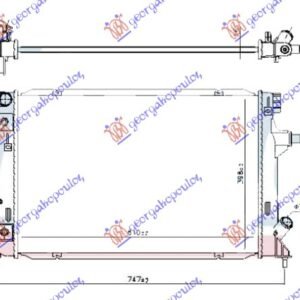 HLADNJAK MOTORA 1.6 MPi BENZIN (AUTO) (610x400x16) (KOYO) - HYUNDAI i30 HATCHBACK/TOURER 2017-2020 (PDE/PDEN)