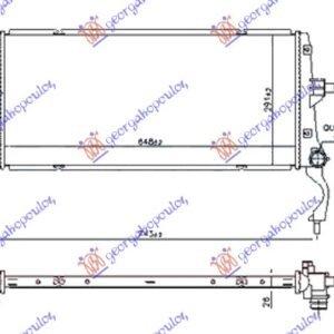 HLADNJAK MOTORA 1.6 CRDi DIZEL (650x290x26) - HYUNDAI i30 HATCHBACK/TOURER 2017-2020 (PDE/PDEN)