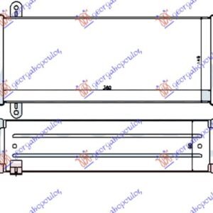 HLADNJAK INTERKULERA 2.0-2.2 CRDi DIZEL (360X150X90) (CEO ALUMINIJUM) - HYUNDAI SANTA FE 2009-2012 (CM)
