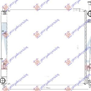 HLADNJAK MOTORA 2.0/2.2 CRDi DIZEL (MAN) (510x480x26) (HALLA TIP) (KOYO) - HYUNDAI SANTA FE 2009-2012 (CM)