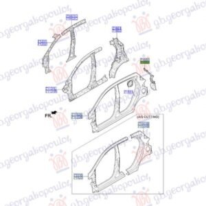 OKVIR STOP LAMPE (O) - HYUNDAI i10 II 2013-2016 (BA/IA)