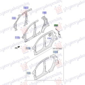 OKVIR STOP LAMPE (O) - HYUNDAI i10 II 2013-2016 (BA/IA)