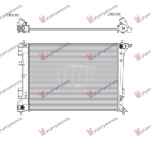 HLADNJAK MOTORA 1.6 GDi 2.0i BENZIN (MAN) (640x460) (CESKA) (VALEO) - HYUNDAI TUCSON II 2015-2018 (TL/TLE)