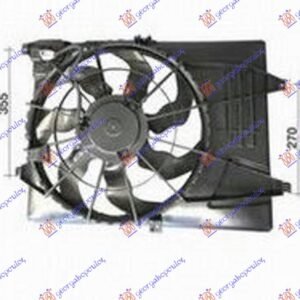 VENTILATOR KOMPLET (1.6 GDi/2.0 CVVT/2.4 Gdi BENZIN) (460mm) (3 PIN) - HYUNDAI TUCSON II 2015-2018 (TL/TLE)