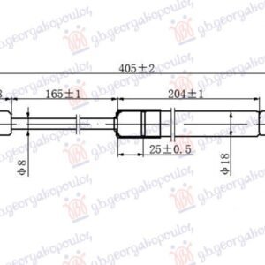 AMORTIZER HAUBE (405L-190N) - INFINITI Q50 2014-