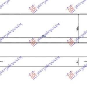HLADNJAK INTERKULERA 3.0 TD (600x190x64) - IVECO DAILY 2011-2014