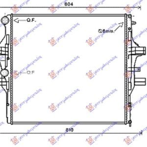 HLADNJAK MOTORA 3.0 TD (MAN/AUTO) (64x60.4x38) - IVECO DAILY 2011-2014