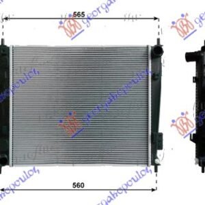 HLADNJAK MOTORA 1.6 CRDi DIZEL (MAN) (480x415x16) - KIA SOUL 2008-2011 (AM)