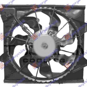 VENTILATOR KOMPLET (1.6 CRDi DIZEL) (390mm) (3 PIN) - KIA SOUL 2008-2011 (AM)