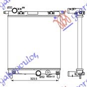 HLADNJAK MOTORA 1.0i 12V (35x36x1.9) - SEAT Mii 2012- (KF1/KE1)