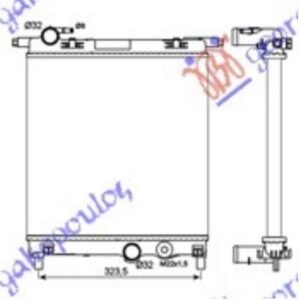 HLADNJAK MOTORA 1.0i 12V (35x36x1.9) (KOYO) - SEAT Mii 2012- (KF1/KE1)