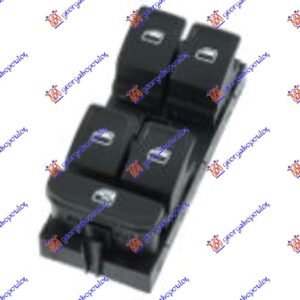 PREKIDAC U PREDNJIM VRATIMA (4 TASTERA) (8 PIN) - SEAT LEON 2013-2017 (5F1)