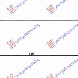 HLADNJAK INTERKULERA 2.0 Xdi DIZEL (610x160x30) - SSANGYONG ACTYON 2006-2013 (QJ)