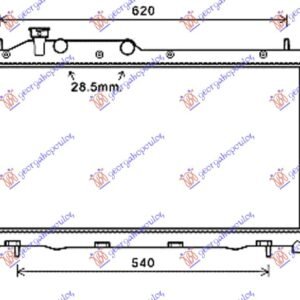 HLADNJAK MOTORA 2.0 DIZEL (+/-AC) (34x68.6x25) - SUBARU FORESTER 2008-2012 (SG/SH)