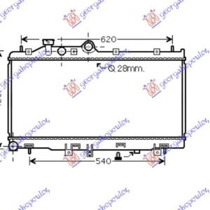 HLADNJAK MOTORA 2.0 T.D (34x68.5x25) - SUBARU LEGACY/OUTBACK 2010-2015 (BM/BR/BL/BP)