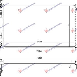 HLADNJAK MOTORA 2.0 BENZIN/HIBRID (660x377) - SUBARU IMPREZA 2017-2023 (GT)