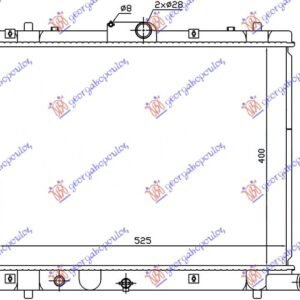 HLADNJAK MOTORA 1.3 DDiS (MAN) (40x54.4x27) (MADJARSKA) - SUZUKI SWIFT H/B 2011-2014 (FZ/NZ)