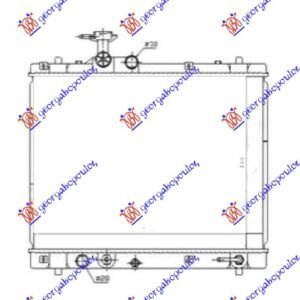 HLADNJAK MOTORA 1.2 BENZIN / 1.3 DDiS DIZEL (AUTO) (400x530x16) (MADJARSKA) (KOYO) - SUZUKI SWIFT H/B 2011-2014 (FZ/NZ)