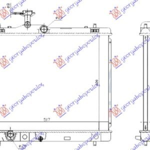 HLADNJAK MOTORA 1.2/1.4/1.6 BENZIN (400x540x16) (JAPAN) (KOYO) - SUZUKI SWIFT H/B 2011-2014 (FZ/NZ)
