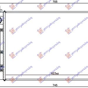HLADNJAK MOTORA 1.6 DDiS DIZEL (MAN) (623x415x27) - SUZUKI SX4 S-CROSS 2013-2016 (JY)