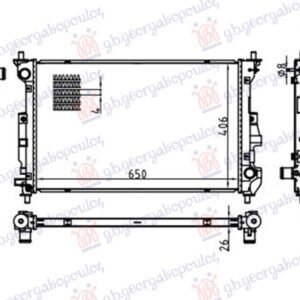 HLADNJAK MOTORA 1.4 BENZIN/HIBRID (650x415) - SUZUKI SX4/S-CROSS 2022-