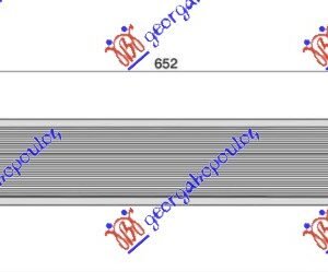 HLADNJAK BATERIJE 1.8 BENZIN/HIBRID (600x90) - TOYOTA PRIUS 2012-2016 (W4)