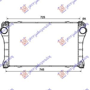 HLADNJAK INTERKULERA 2.0-2.2 D4D (690x367x26) - TOYOTA AVENSIS 2008-2012 (T27)