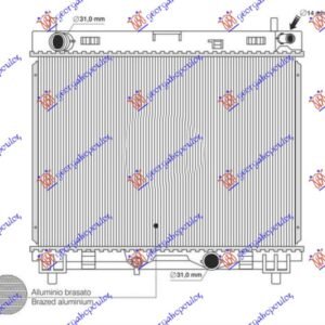 HLADNJAK MOTORA 1.4 D4D DIZEL (MAN) (350x475) (KOYO) - TOYOTA URBAN CRUISER 2009-2014 (P1)