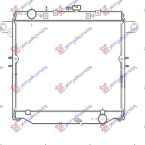 HLADNAK MOTORA 4.2TD DIZEL (MANUELNI) (+/-AC) (510x690) - TOYOTA LAND CRUISER 1998- (J10)