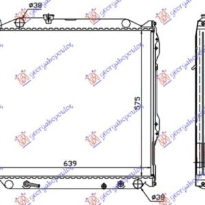 HLADNJAK MOTORA 3.0 DIZEL (AUTO) (575x640x26) - TOYOTA LAND CRUISER PRADO 90 1996-1999 (J9)