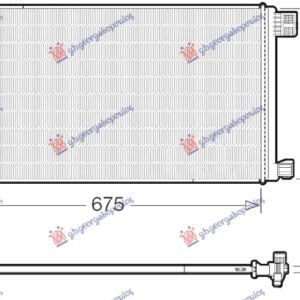 HLADNJAK MOTORA DODATNI 1.2 BENZIN (MAN/AUTO) (675x363x16) (KOYO) - TOYOTA C-HR 2016-2019 (X1)