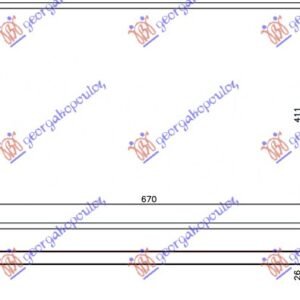 HLADNJAK MOTORA 2.2 D4D (AUTO) (67x43x2.7) - TOYOTA RAV 4 2012-2016 (A4)