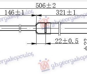 AMORTIZER GEPEK VRATA (504L-820N) - TOYOTA RAV 4 2012-2016 (A4)