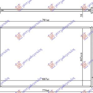 HLADNJAK MOTORA 2.0 BENZIN - 2.5 BENZIN/HIBRID (697x447) (KOYO) - TOYOTA RAV 4 2019- (XA50/A5/H5)