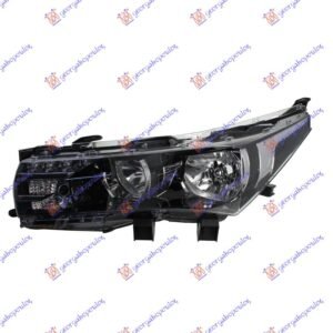 FAR ELEKTRICNI CRNI SA LED DNEVNIM SVETLOM (DEPO) - TOYOTA COROLLA SDN 2013-2016 (E 18)
