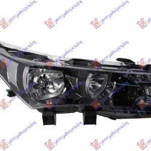 FAR ELEKTRICNI CRNI SA LED DNEVNIM SVETLOM (TYC) - TOYOTA COROLLA SDN 2013-2016 (E 18)