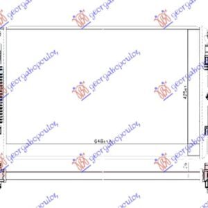 HLADNJAK MOTORA 2.0 GTI BENZIN (650x425x26) - VW POLO 2017-2021 (AW1/BZ1)
