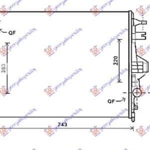 HLADNJAK MOTORA 3.0/3.6 TSI-TFSI HIBRID/BENZIN - 3.0 TDi DIZEL (700x534x32) - VW TOUAREG 2010-2014 (7P5/7P6)