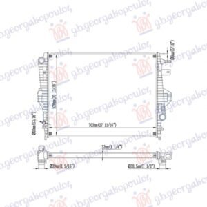 HLADNJAK MOTORA 4.2 BENZIN/DIZEL (700x548) - VW TOUAREG 2010-2014 (7P5/7P6)