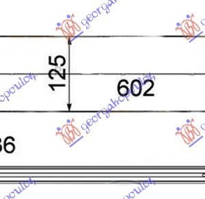 HLADNJAK MOTORA DODATNI 3.0 TSi HIBRID BENZIN (500x120x26) - VW TOUAREG 2010-2014 (7P5/7P6)
