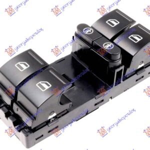PREKIDAC U PREDNJIM VRATIMA (4 TASTERA) (10 PIN) - VW TOUAREG 2010-2014 (7P5/7P6)