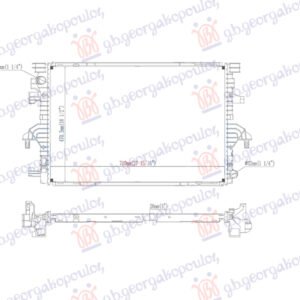 HLADNJAK MOTORA 2.0 TDi (110/150KW) DIZEL (710x470x26) - VW TRANSPORTER 2015-2019 (T6) (SGA/SGH/SHA/SHH)