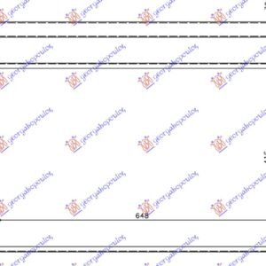 HLADNJAK MOTORA 1.6/2.0/2.5 Fsi (MAN/AUTO) (+/-AC) (65x41.6) - VW JETTA 2010-2014 (162/163/AV3/AV2)