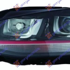 FAR Bi-XENON SA LED DNEVNIM SVETLOM (GTI) (TYC) - VW GOLF VII 2013-2016 (5G1)